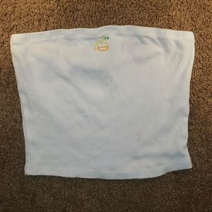 Cute Lemon Cropped Tube Top